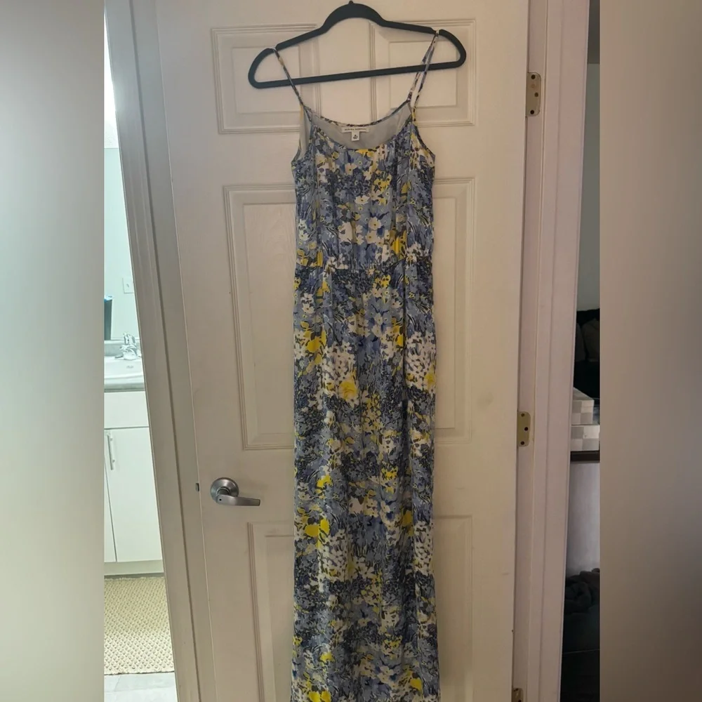 Banana Republic Floral Maxi Dress in Blue and Yellow - Picture 4 of 10